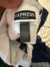 Load image into Gallery viewer, Express Blue Chinos Straight Leg Cotton Blend
