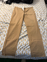 Load image into Gallery viewer, Express Tan Chinos Straight Leg Flat Front
