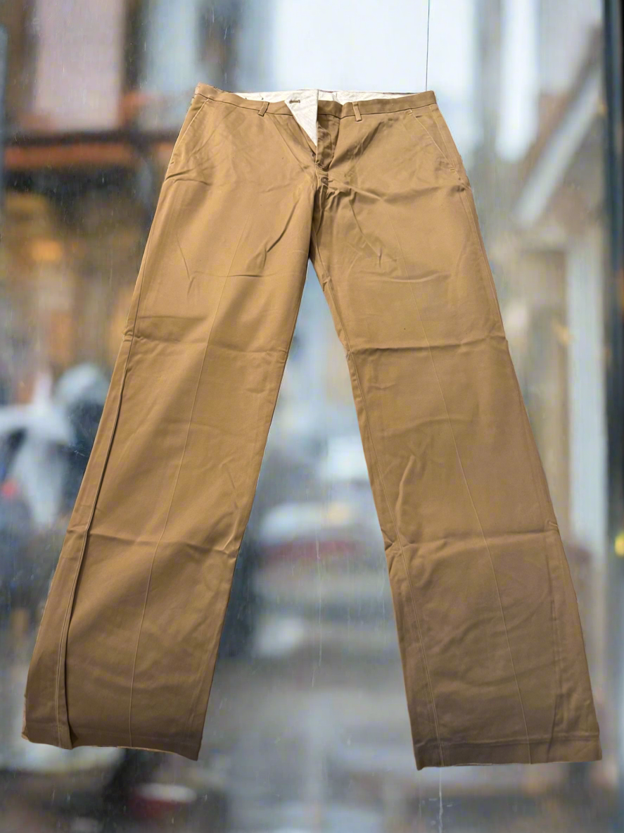 Express Tan Chinos Straight Leg Flat Front